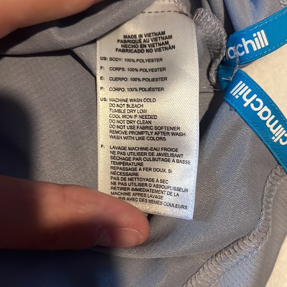 XXL ADIDAS CLIMA CHILL GREY GOLF SHIRT. - Picture 5 of 5